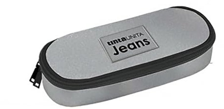 Pool Over Tinta Unita Jeans Glitter Astuccio Ovale Argento