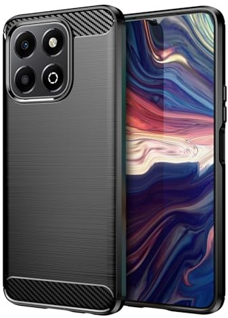 TailTech Custodia per Honor X6b, in morbido TPU con protezione antiurto, compatibile con Honor X6b, colore nero