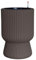 Avoid Maceta Autorriego Grande Interior y Exterior con Contador de Agua - Maceta Plástico Resistente Moderna con Sistema Autorriego para Hogar, Terraza, Jardín o Balcón - Ø 25.6x36 cm