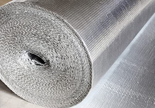 Radiator Insulation Foil Bubble Wrap Reflective Heat Reflector Self Adhesive Energy & Money Saving (1mx2m)