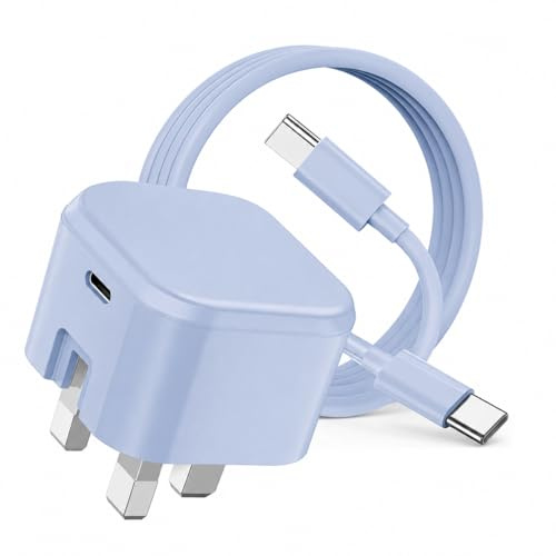 For Nothing Phone 4b 4a 4a Pro 3a 60W USB-C Charger Plug and Cable AVS DVS | 60W USB C Fast Charging Charger For Nothing 3a Pro Lite 2a Plus CMF 1 2 Pro wall adapter, UK plug, AVS DVS PD PPS, BLUE
