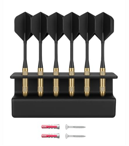 Naturalspring | 1 Stück Dart Wandhalter Darthalter Wandmontage - Platz für 6 Pfeile - Zubehör für Dartscheibe | Dartpfeile Dart Ständer Steeldart & Softdarts (1)