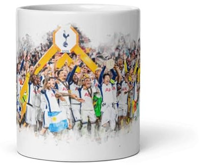 Tottenha m Spurs Europa League Watercolour Design Team Celebration Mug Cup,
