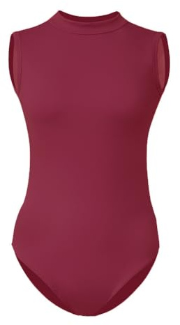 ROYAL SMEELA Ärmellos ballett trikot erwachsene stehkragen ballettbody damen ballerina trikots rückenfrei balletttanzbody balletttanztrikot frauen tanzen body