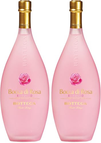 Bottega Bocca di Rosa Rosolio Liquore alle Rose - 500ml (Confezione da 2)