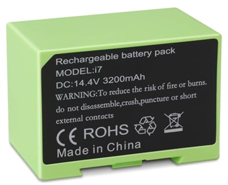 ABL-D1 14.4V 3200/2600mAh Battery Compatible With Roomba E Series (E5, E6), I7, I8550 Vacuum Cleaner Replacement Battery(2600mah 1pcs)