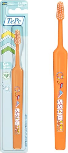 TEPE Kids Select Compact X-Soft/Die schonende Zahnbürste für Kinder, Per Bambini Farblich Sortiert (Packung mit 5)
