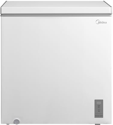 Midea 198L Chest Freezer with Convertible Refrigeration Mode, MDRC284FZE01 | Fast Freeze, Inverter Compressor, 9kg/24h Freezing Capacity, for Outbuildings/Garages/Sheds, White