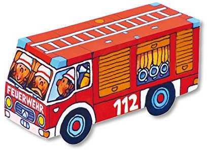 8X Bastel-Sets * FEUERWEHRAUTOS * für Party und Kindergeburtstag von MAUDER // 10231 // Kinder Geburtstag Party Mottoparty Set Mitgebsel Spiele Basteln Feuerwehr Feuerwehrauto