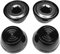 Quadrapoint Hub Cap Replacement Compatible with Popular Red Wagon Brand, Steel & Wood Wagons 1/2 New Black (NOT for Plastic or Folding or Little Wagons Model W5, Please Read Product Description)