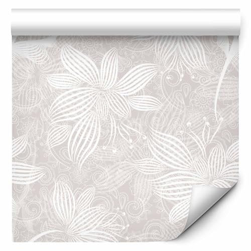 murando - Tapete selbstklebend 10m Wandtattoo dekorative Möbelfolie Dekorfolie Fotofolie Panel Wandaufkleber Wandposter Wandsticker - Blumen Pflanzenmotiv f-C-0256-j-a