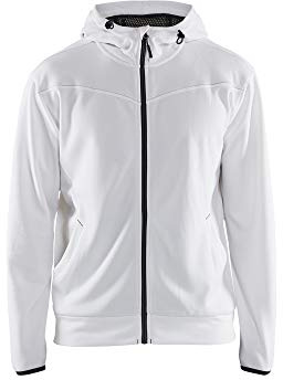 Blaklader 336325261098XS Hoodie mit Reissverschluss, Weiß/Dunkelgrau, Größe Xs