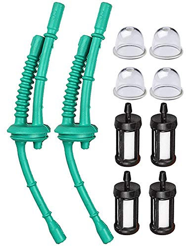 Hippotech 2er Pack 4140358 7702 Kraftstoffleitung und Kraftstofffilter für Stihl FS38 FS45 FS100 FS110 FS130 FS46 FS55 KM55 HL45 MM55