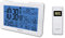 Denver Stazione Meteo Automatica WS-530WHITE. Wireless meteorológica. Termometro igrometro Digitale per la misurazione della Temperatura e dell'umidità Interna/Esterna. Previsioni di Tempo.