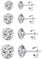 Deyanse Damen Silber Ohrstecker, 4 Paare 925 Sterling Silber Zirkonia Ohrstecker Ohrringe Set, Hypoallergen Unisex Klein Schlafen Knorpel Ohrstecker mit 5A Zirkonia, Ohrringe Größe in 3, 4, 5, 6mm