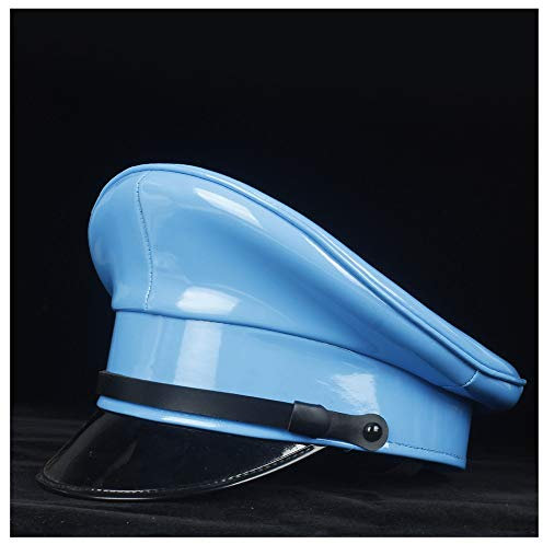 Unisex, Elegant, Filzhut Leder Militär-Hut for Frauen Männer Flatcap Deutschland Offizier Schirmmütze Armeehut Cortical Polizei Cap Cosplay Halloween-Hut-Abendkleid-Kappen-Größe M L XL Hochzeit Urlaub