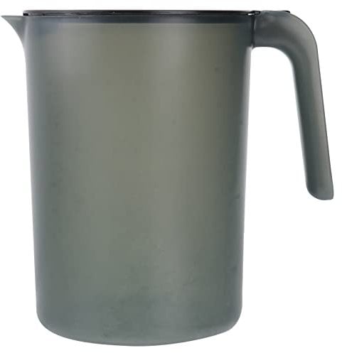 Cabilock 2000ML Plastic Pitcher with Lid, Carafes Mix Drinks Fridge Water Jug with Scale for Hot Cold Lemonade Juice Beverage Milk Jar Ice Tea Kettle Picnic Home Office Supplies Black