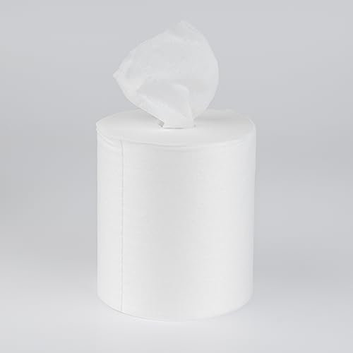Mank GmbH Reinigungstüver M-Wipes aus Spunlace Nachfüllrolle für Spendereimer Weiß Vliesrolle Wischtuch Perfekt für Flächen-Desinfektionsmittel 17x25 cm ca. 200 Abrisse 8 Rollen