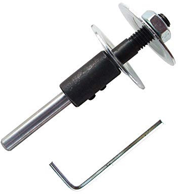 Shaft Arbor Extension Motor Arbor Threaded Shaft Adapter for Buffing Grinding Wheels/Fit for Bench Grinder (1 Set)