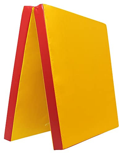Grevinga® klappbare Leichtturnmatte | VB 80 | 200 x 100 x 6 cm | GELB-ROT