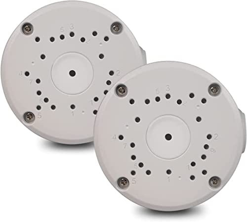 (Kamera-Anschlussdose) Wasserdichte Anschlussdose für Überwachungskamera, Überwachungskamera-Montagebox, Universal Abzweigdose für Bullet Überwachungskamera, Metall Aluminium, Junction box (2 Pcs)