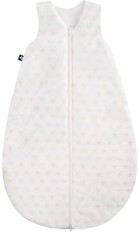 Julius Zöllner Baby Sommerschlafsack aus Baumwolle, Standard 100 by Oeko-Tex, Made in Germany, Gr. 110, Schlummerherzen