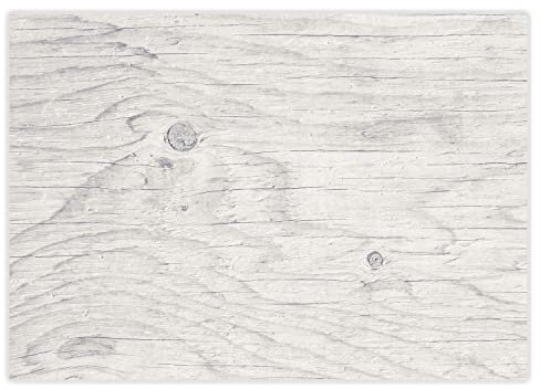 #detailverliebt 100 Tischunterlagen mit weißem Holz Motiv I DIN A3 eckig Platz-Set aus Papier Modernes Design Einweg Tischset weiß Gastronomie und Haushalt dv_1029
