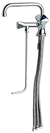BieTal® Gastronomie Spülbeckenhahn Niederdruck Mischbatterie Wasserhahn mit 20 cm Unterspülung