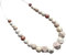 Babead Collier maternité FAIT MAIN en France silicone bois cuivre beige léopard