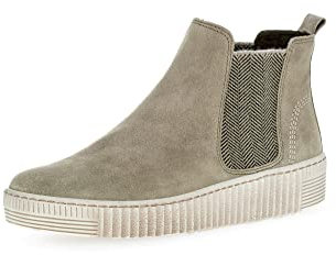 Gabor Damen Chelsea Boots, Frauen Stiefeletten,Wechselfußbett,Best Fitting,uebergangsschuhe,uebergangsstiefel,Salbei (beige),38.5 EU / 5.5 UK