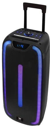 Woxter Rock'n'Roller ST - Altavoz Trolley Bluetooth Rock'n'Roller ST, 100W, 4,5 Ah de batería, Bluetooth, AUX, Tarjeta de Memoria SD, Pantalla LED