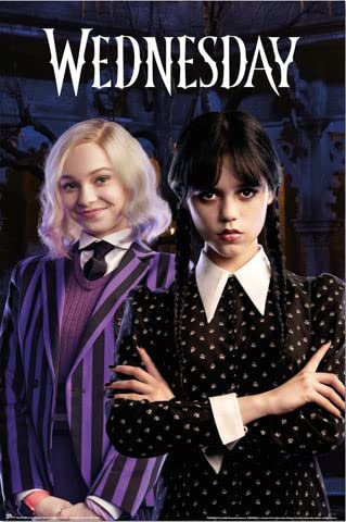 Wednesday - Enid - Film Poster Plakat Druck - Größe 61x91,5 cm + 2 St Posterleisten Alu 63 cm