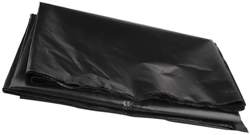 0.12mm Lona Para Estanques Flexible Revestimiento Negro Para Estanque De Jardín Forro Lámina Para Estanque De HDPE Pond Liner Membrana De Piscinas De Jardines 2x5m 3x8m 4x7m 5x5m 7x10m(Tamaño:3x15m(9.