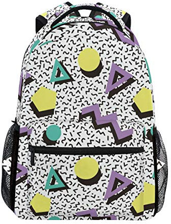 Aotximlat Sonnenblumen Bienen Honig Süße Rucksäcke Reise Laptop Daypack Schultaschen für Teenager Männer Frauen, Stil der 80er Jahre, One size