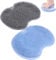 2PCS Foot Scrubber for Shower Blue and Gray Silicone Bath Massage Cushion Brush with Suction Cups Foot Scrubber Mats Improve Foot Circulation Soothes Tired Feet Wall-Mounted Back Scrubber