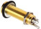 Electric Guitar Jack, 1/4 6.35mm Brass Mono Guitar Bass Jack Socket Cylinder Input Output Jack with 3 Pins Metal Stereo Barrel Output Jack Plug for Most Electric Guitar & Bass (Golden)
