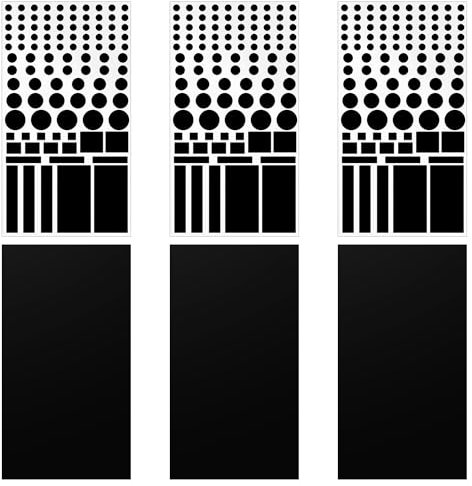 6-Pack Black Blackout Stickers, LED Light Blocker Stickers, LED Blackout Stickers and Light Blocking Stickers, easy to install blackout films, ideal for privacy and light blocking control.