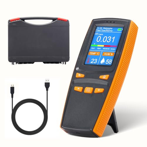 Vislone Tragbarer Ozon-Analysator-Multifunktions-O3-Ozon-Messgerät-Luft-Detektor-intelligenter Sensor-Ozon-Messgerät-Luftqualitäts-Verschmutzungs-Monitor