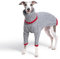 ESCCBOO Italienische Windhundkleidung, warmer Pullover für Whippets, Einteiler für Hunde, zweibeiniger Rollkragen, warmer Pullover für kleine mittelgroße Hunde (Größe XL, Grau)