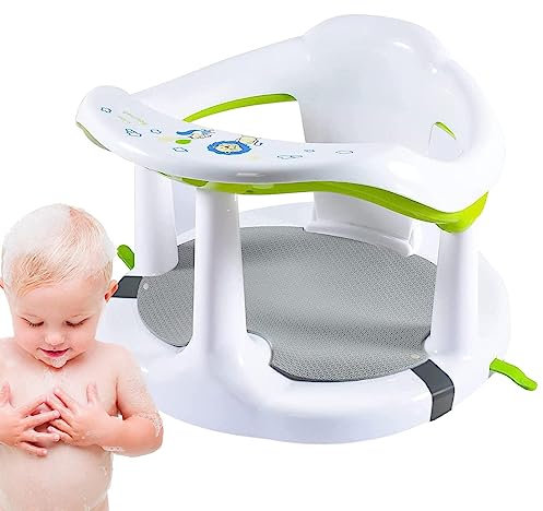 Asiento De Baño Para Bebé, Silla De Baño Para Bebé, Silla De Apoyo Para Baño Para Bebé, Asiento De Baño Para Sentarse Para Bebé, Silla De Ducha Antideslizante Para Niños De 6 18 Meses