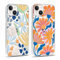 Coalbooliy 2 Piezas Funda para Apple iPhone 14/iPhone 13 6,1, Cárcasa Transparente Silicona con Aesthetic Diseño de Protector Cover, Ultra Delgada TPU Clear Anti-Choque Case para iPhone 14, Flor 7