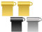 SIMAIOU Super Mini Small Size Ultra USB2.0 Flash Drives Silver Gold Grey Metal Thumb Drives Memory Stick 3 Years Warranty USB pendrive (Multicoloured（4 Pack）, 4GB)