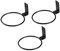 CAXUSD Support Mural pour Pots De Fleurs Support pour Plantes Lot De 3 Pliables pour Jardinières Attaches Murales De Rangement