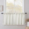 CUCRAF Tende Cucina per Interni a Vetro Finestra 60x60 (LxA) cm 2 Pezzi Corte Lino Tenda Beige Chiaro