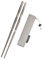 Thous Winds Titanium Chopsticks, Foldable Ultralight Chopsticks, Reusable Utensils for Camping Backpacking Hiking Travel Home, 9-inch, with Storage Bag