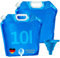 NPEX Wasserkanister faltbar 2×10 L mit Ventil – Faltbarer Wasserkanister/Trinkwasserkanister faltbar für Outdoor & Camping – BPA-freier Wasserbehälter faltbar – Wasseraufbewahrung & Notvorrat