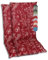 GO-DE Textil Bequeme und attraktive Polsterauflagen für Hochlehner-Gartenstühle (2er-Set, Design: Floral Rot)