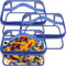 3 Pcs Toy Storage Bags-Clear PVC Toy Bags Storage for Kids-Toy Organizing Bags-Zippered Toy Storage Bags for Building Blocks, Puzzle, Balls, Pretend Play Toys