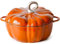 Cocotte citrouille, casserole en fonte émaillée, cocotte avec couvercle, cocotte citrouille, poêle à frire en fonte avec revêtement émaillé, casserole en fonte