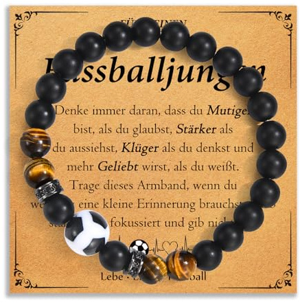 wynn's Fussball Basketball Geschenke für Jungs, Basketball Fußball Geschenke Jungen, Armband Geschenk für Junge Kinder zum Abschluss Einschulung Geburtstag Weihnachten